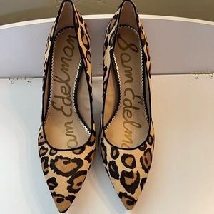 🔥 EUC | Sam Edelman Hazel Pumps | Genuine calf hair leopard print pumps